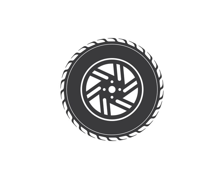 Modèle vectoriel d'illustration de logo d'icône de pneu