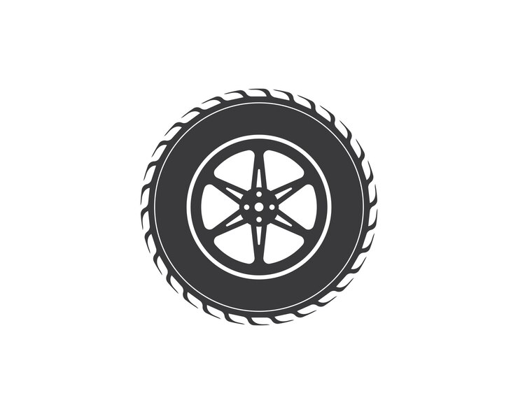 Modèle vectoriel d'illustration de logo d'icône de pneu
