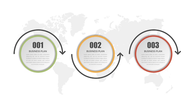 Modèle Vectoriel Infographique Marketing D'entreprise Avec Des Nombres