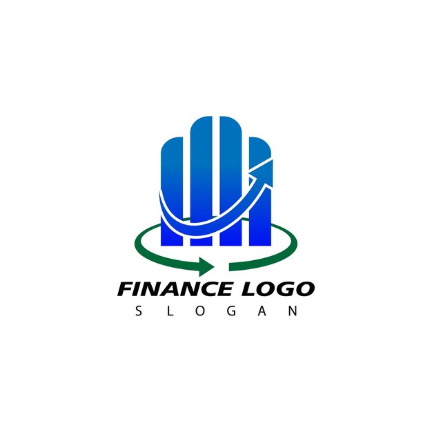 Modèle Vectoriel D'inspiration Pour La Conception Du Logo D'entreprise Financière