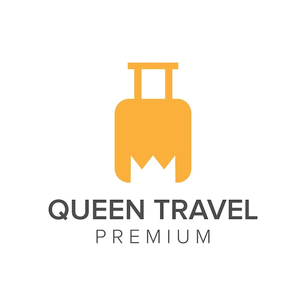 Modèle vectoriel King Travel logo icône