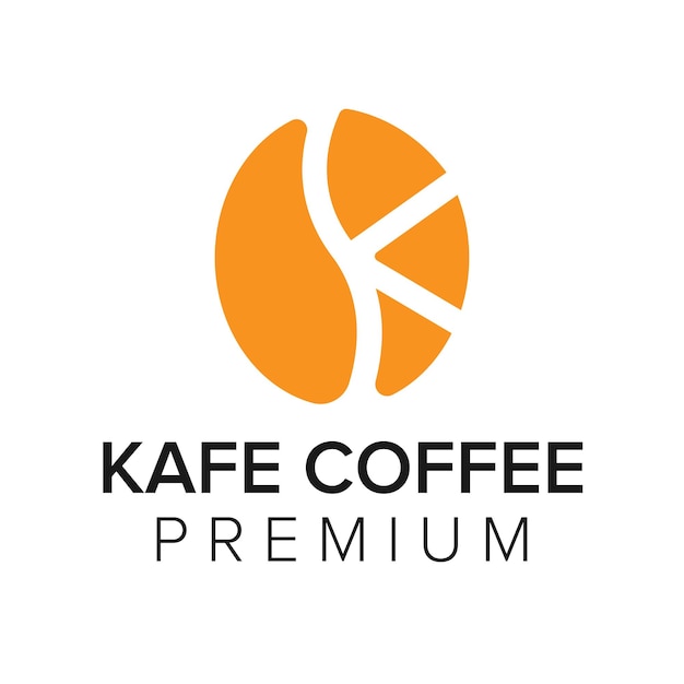 Modèle Vectoriel Lettre K Café Café Logo Icône