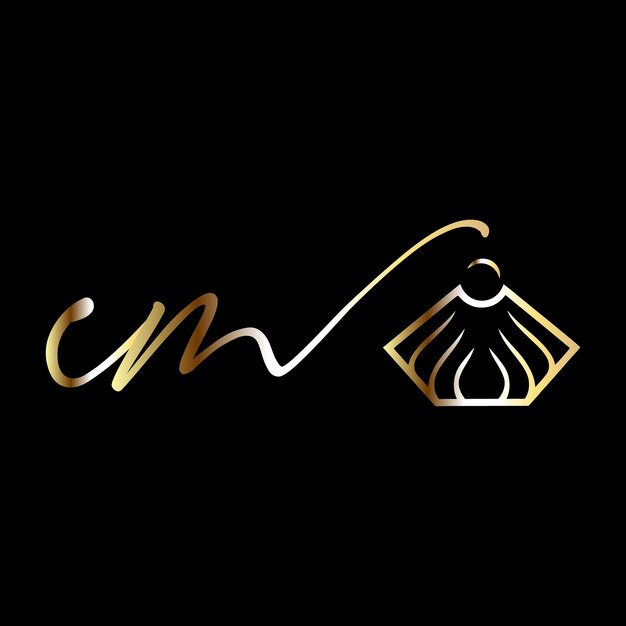 Modèle Vectoriel De Logo De Bijoux Logo Cm Monograms