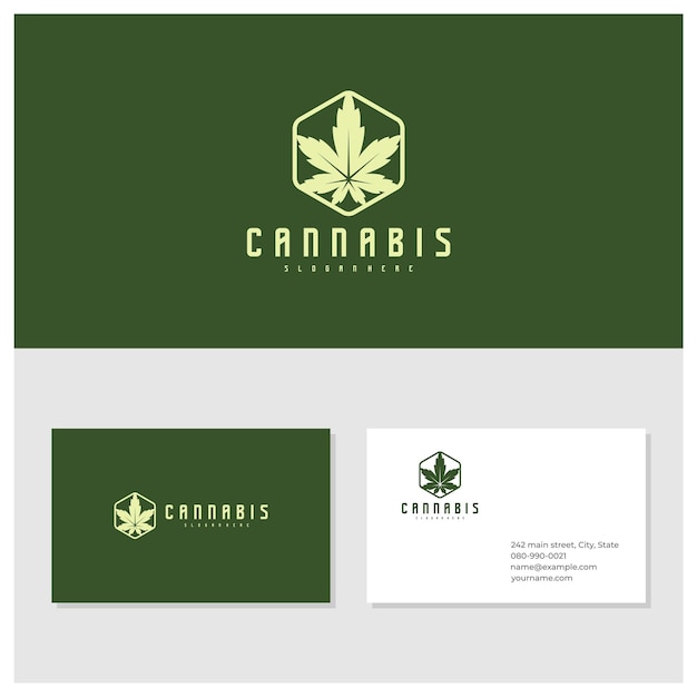 Modèle Vectoriel De Logo De Cannabis Concepts De Conception De Logo De Cannabis Créatif