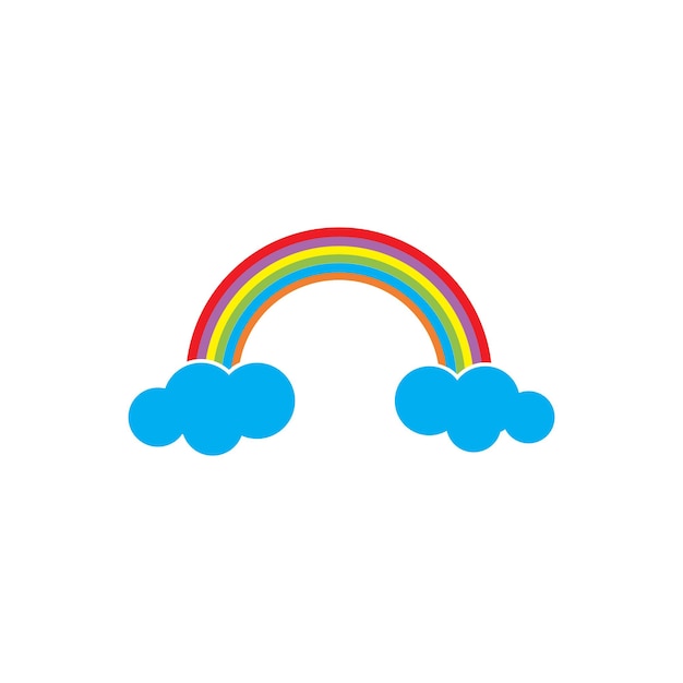 Modèle Vectoriel De Logo D'illustration Arc-en-ciel