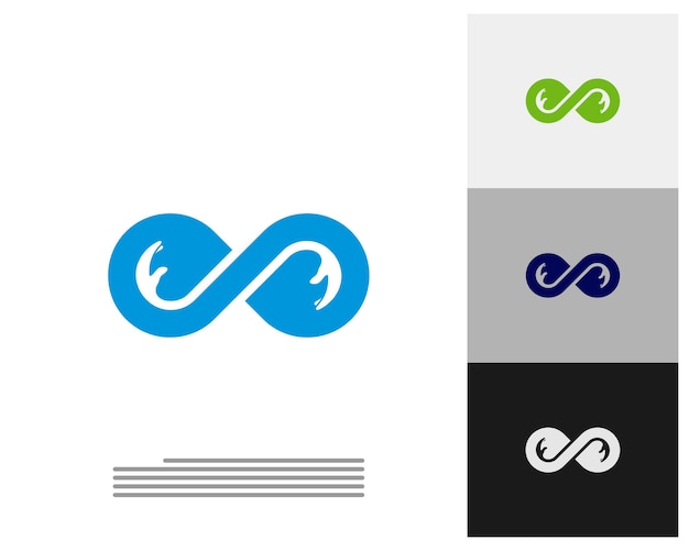 Modèle Vectoriel De Logo Infinity Care Concept De Conception De Logo Creative Infinity
