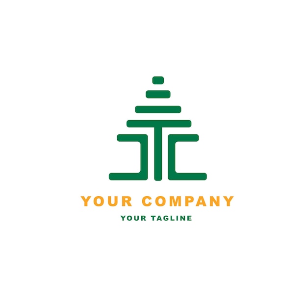 Modèle vectoriel de logo monogramme pour l'identité de l'entreprise