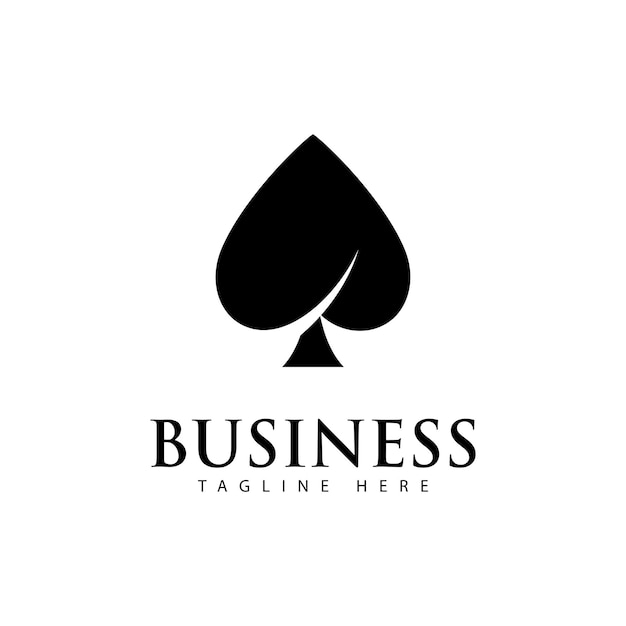 Modèle vectoriel de logo de poker Concept de design créatif Casinologo