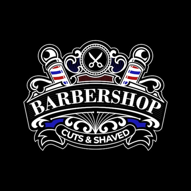 modèle vectoriel de logo de salon de coiffure modifiable