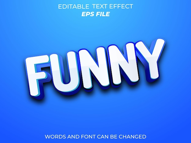 modèle vectoriel de texte 3D de typographie modifiable