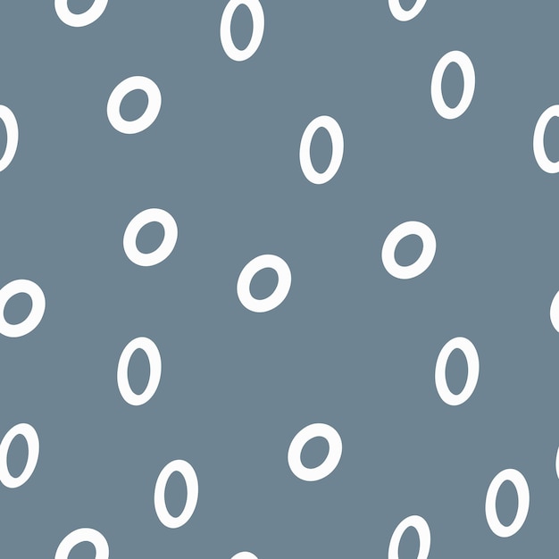 Modèle vectorielle continue de cercles blancs sur fond gris