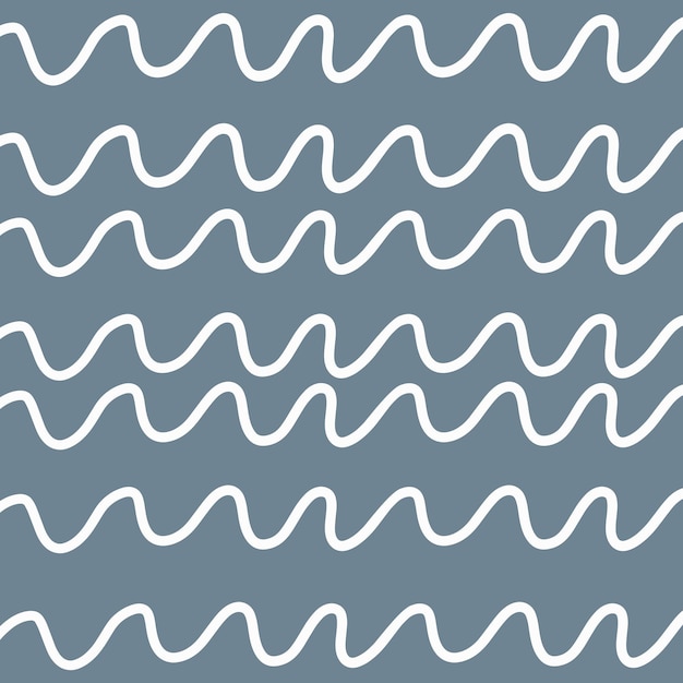 Modèle vectorielle continue de lignes ondulées blanches sur fond gris