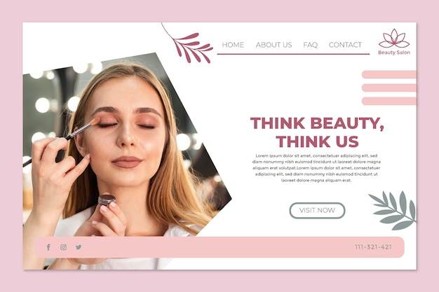 Modèle Web De Salon De Beauté