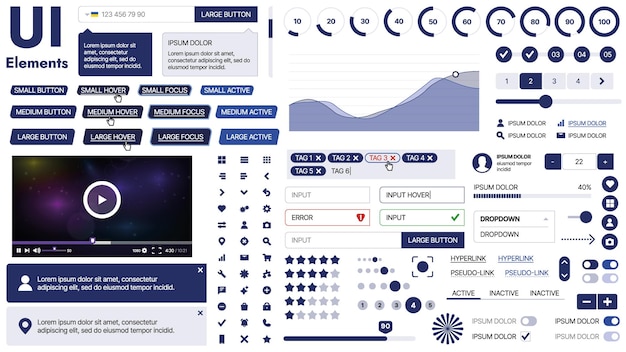 Un modèle web spacieux avec des espaces réservés pour les images de texte et les contrôles d'interface utilisateur adapté aux pages d'affaires ou aux vitrines d'innovation