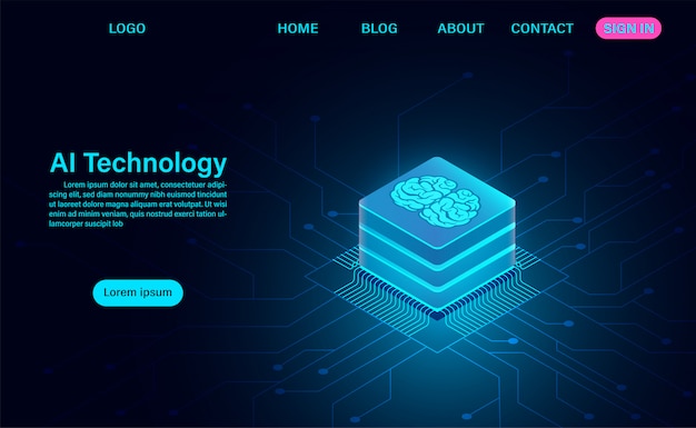 Modèle Web De Technologie D'intelligence Artificielle