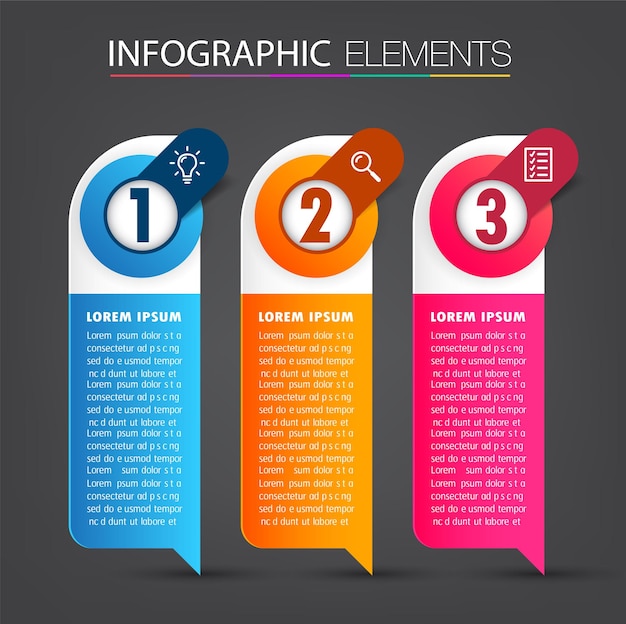 Modèle De Zone De Texte Moderne, Bannière D'infographie