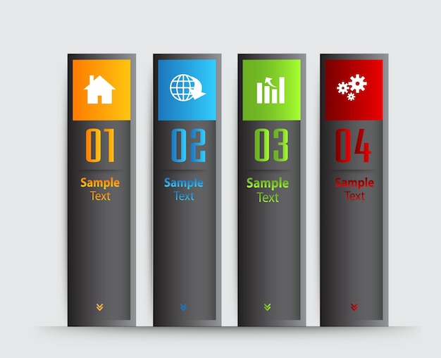 Modèle De Zone De Texte Moderne, Bannière D'infographie