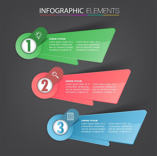 Modèle De Zone De Texte Moderne, Bannière D'infographie