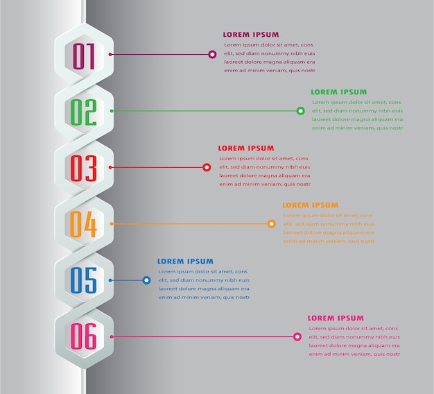 Modèle De Zone De Texte Moderne, Chronologie De Bannière Infographic.