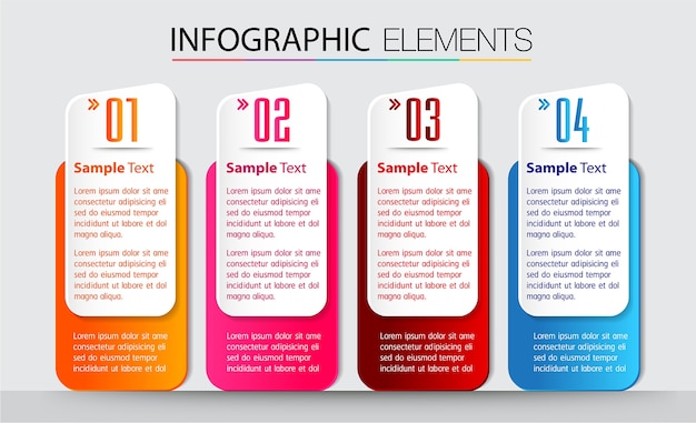 Modèle De Zone De Texte Papier, Bannière Infographique