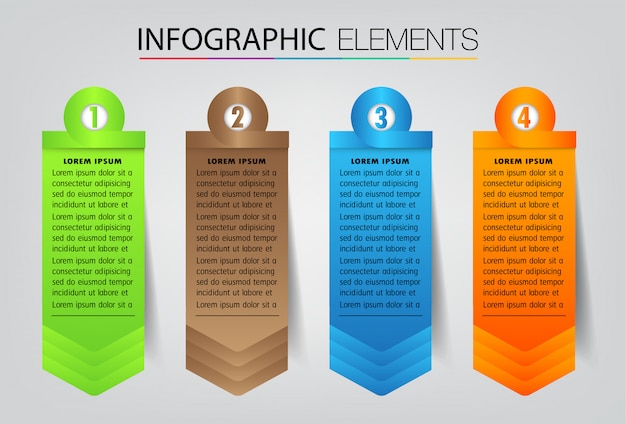 Modèle De Zone De Texte Papier Moderne, Bannière Infographique