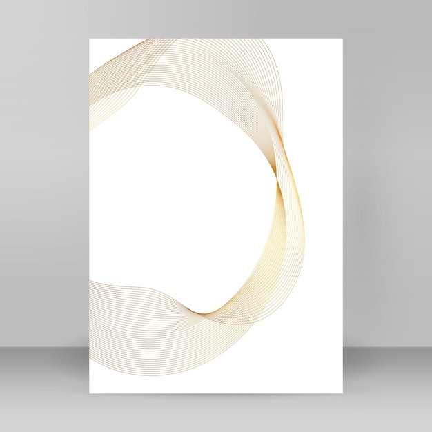 Modèles d'affaires pour présentation polyvalente Facile à modifier lignes de cercle en spirale vectorielle brochure format A4 publicité pour de nouveaux produits bulletins d'information technologie graphiques rapport entreprise fête d'événement