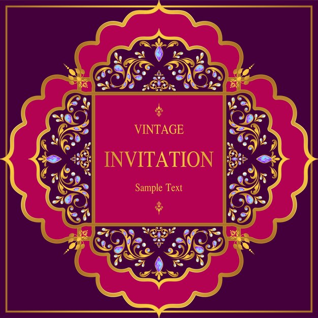 Modèles De Cartes D'invitation De Mariage.