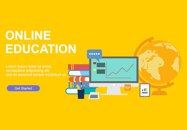 Modèles De Conception De Pages Web Pour La Formation En Ligne
