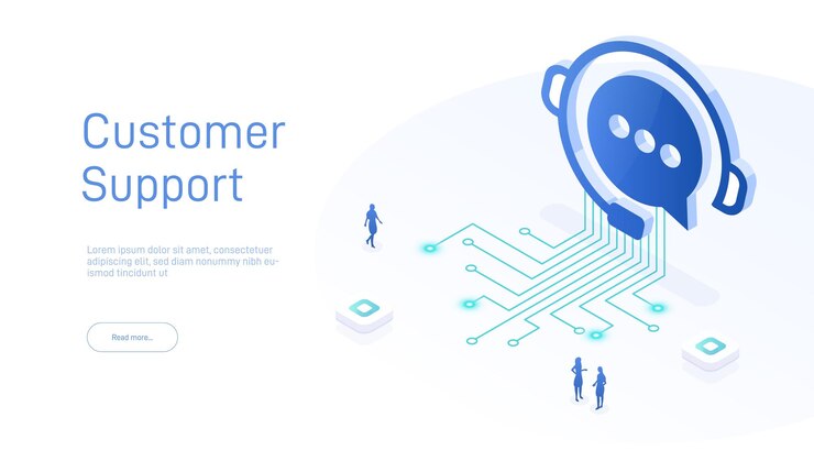 Modèles de conception de pages Web pour le support du centre d'appels 247 Isometric 24 heures sur 24, client ouvert