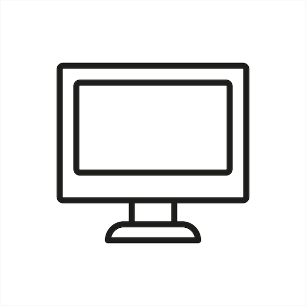 Des modèles de conception vectorielle d'icônes informatiques simples et modernes