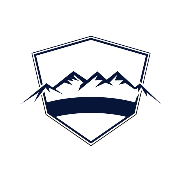 Des Modèles De Conception Vectorielle De Logo De Montagne Simples Et Modernes