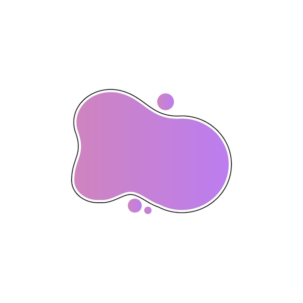 Modèles de conception vectoriels d'éléments de forme liquide liquide abstraits simples et modernes