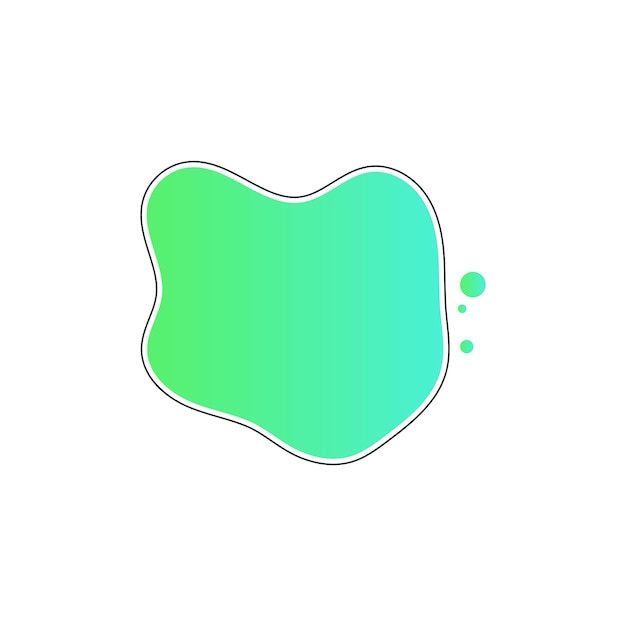 Modèles de conception vectoriels d'éléments de forme liquide liquide abstraits simples et modernes