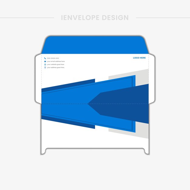 Vecteur modèles d'enveloppe en papier à utiliser dans la conception de votre projet