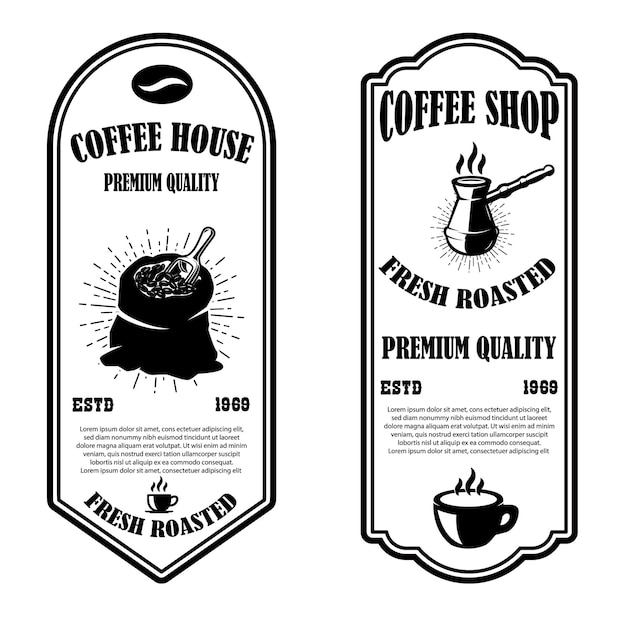 Modèles De Flyers De Café Vintage