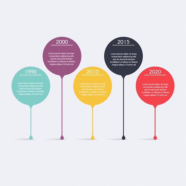 Modèles d'infographie pour les entreprises.