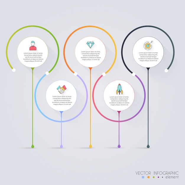 Modèles d'infographie pour les entreprises.