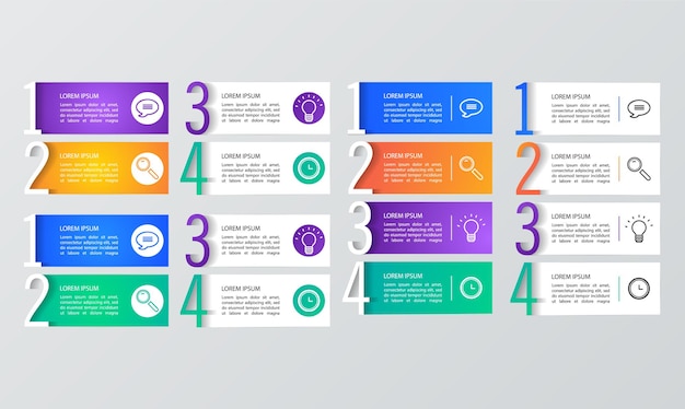 Modèles d'infographie