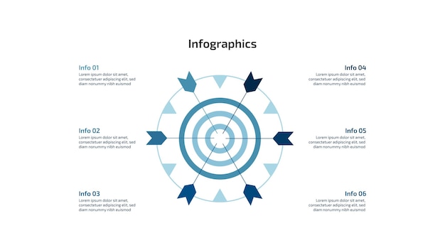 Des modèles d'infographies à plusieurs étapes pour des diagrammes de flux d'affaires, etc.