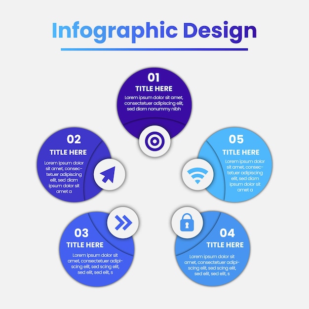 Vecteur modèles infographiques