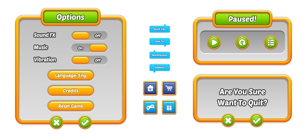Modèles d'interface utilisateur de jeu