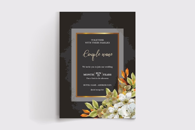 Modèles d'invitation de mariage