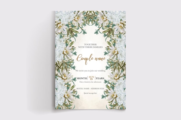 Modèles d'invitation de mariage