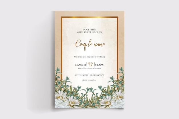 Modèles d'invitation de mariage