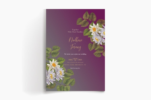 Modèles d'invitation de mariage