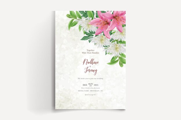 Modèles D'invitation De Mariage