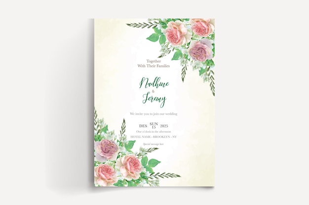 Modèles d'invitation de mariage