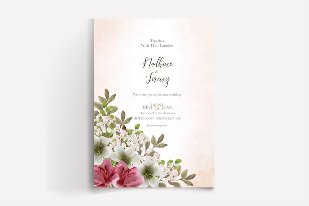 Modèles d'invitation de mariage