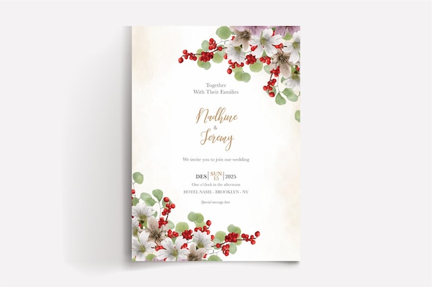 Modèles d'invitation de mariage