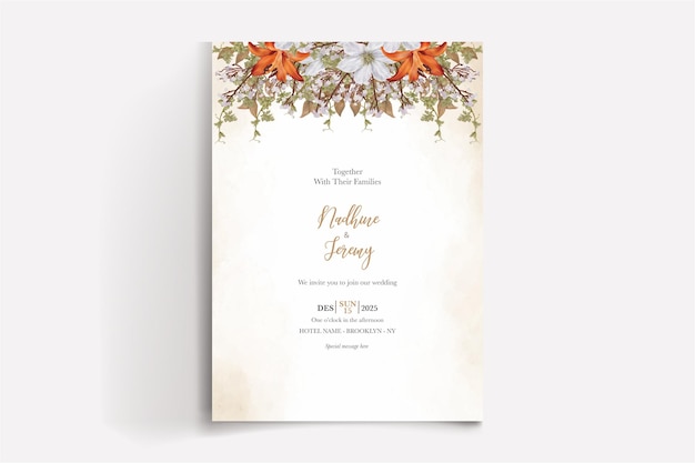 Modèles d'invitation de mariage